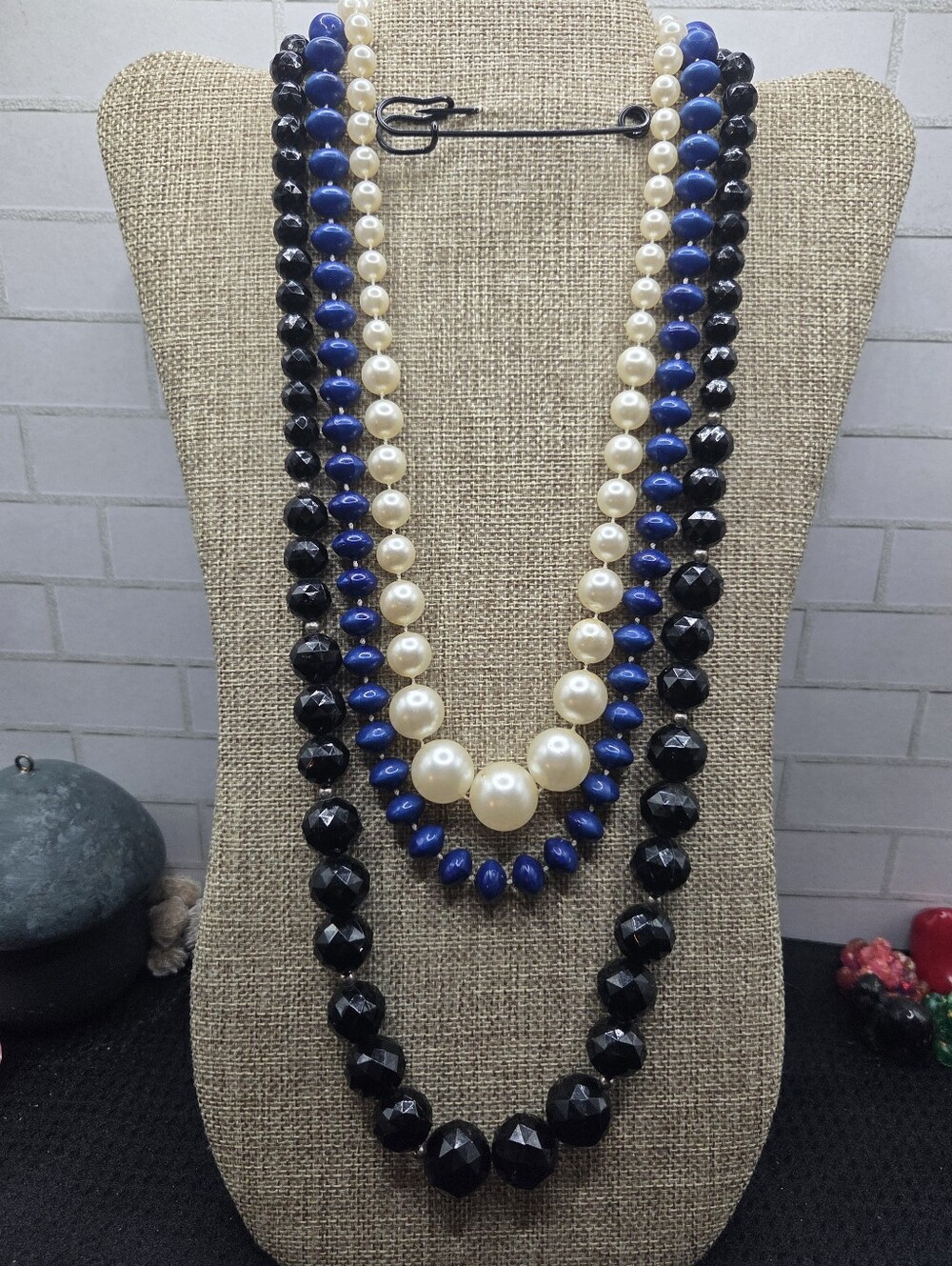 1405. Three Amazing Sets Of Faux Pearls